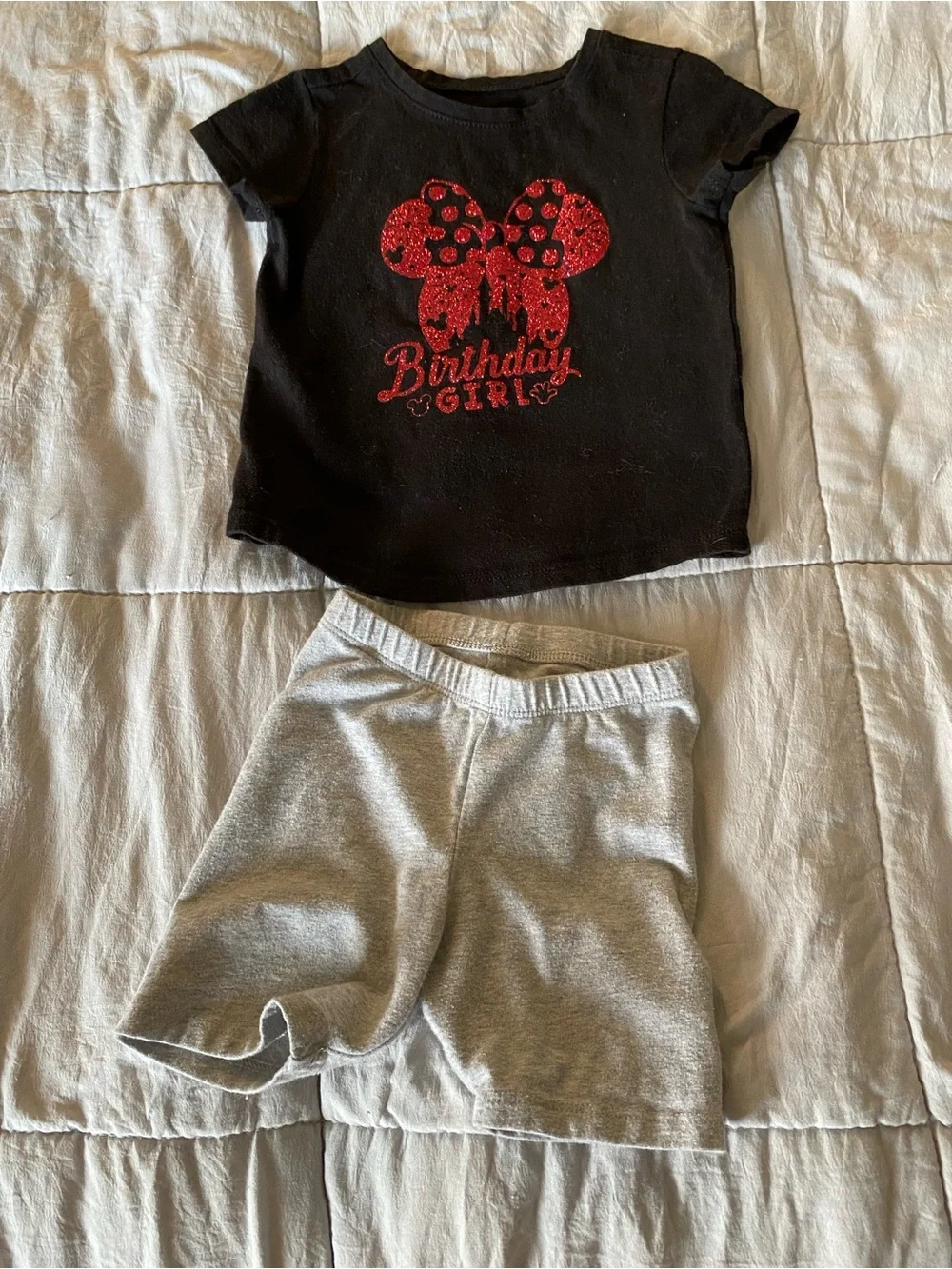 Cat & Jack Pink and Black Minnie Mouse Pajama Set Pair